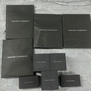 Lot of David Yurman boxes and bags